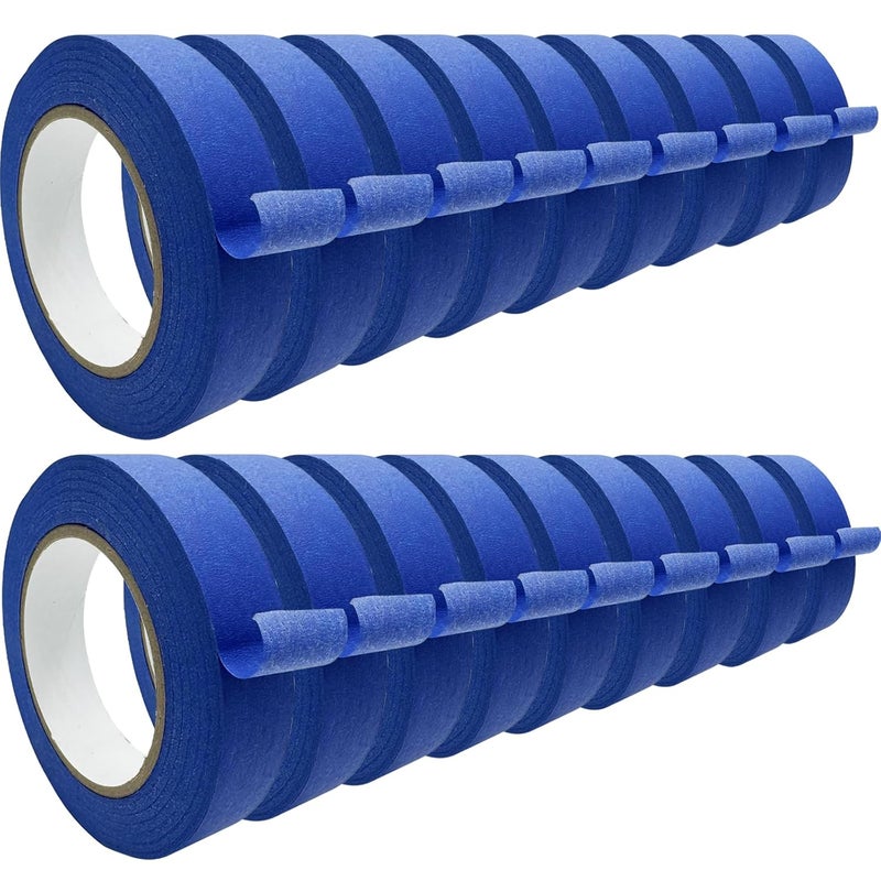 SmaringRobot Premium Blue Tapes, Painters Tape, Masking Tape (1081.8yd =0.94IN*60.1yd*18 Rolls), Medium Adhesion, Edge-Lock, Multi-Surface Painter's Paper Tape for Walls Painting Supplies, Packing Labeling - Image 1
